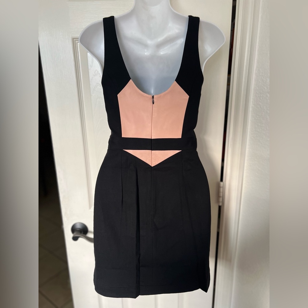 Rebecca Minkoff Stella Leather Panel Trim Dress NWT SZ 2 - Picture 10 of 15